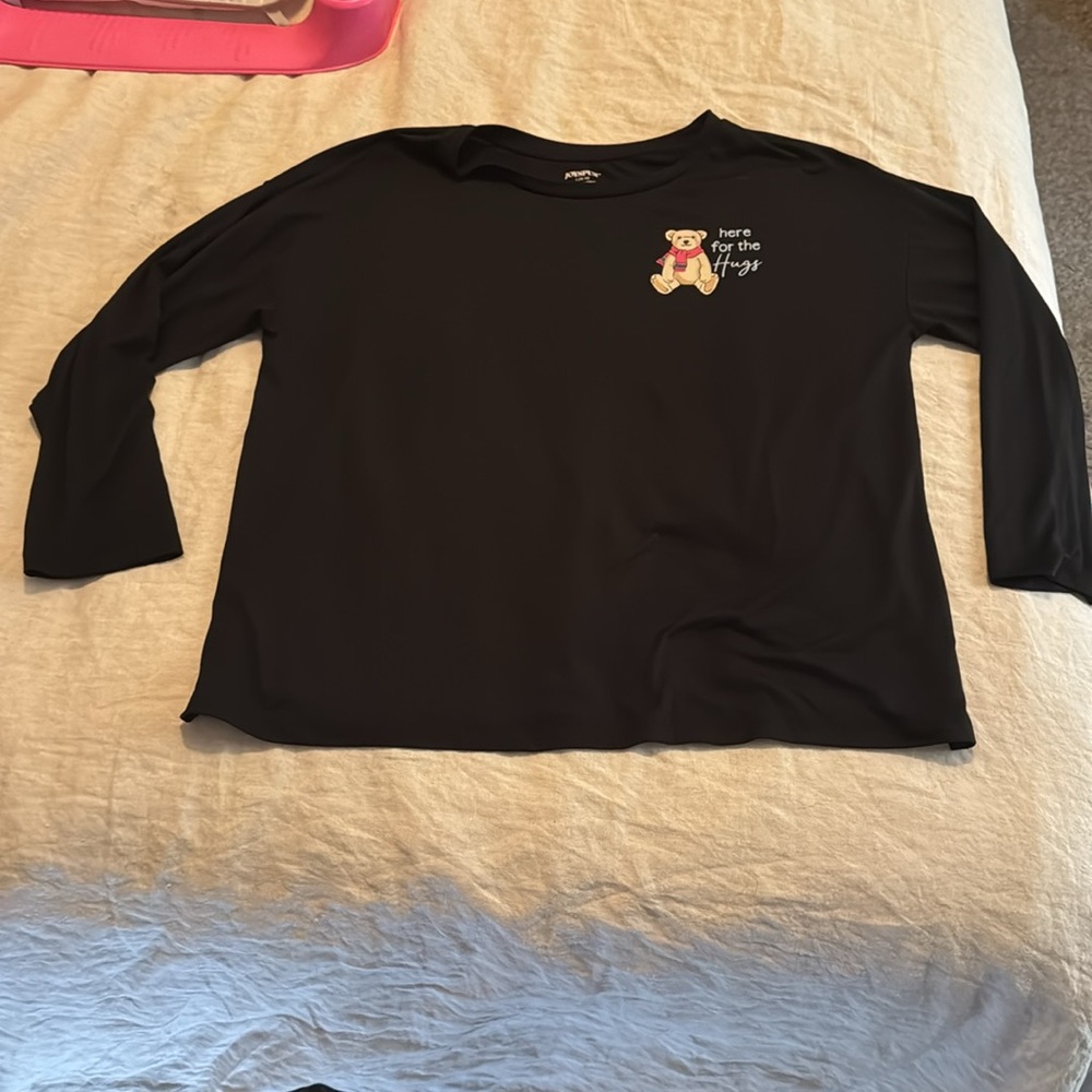 Joyspun pj set size large, black with teddy bears - Picture 6 of 9
